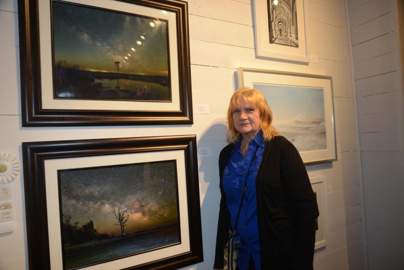 The third-place award was presented to Carol Ward for her photo of “Milky Way at low tide,” the bottom image. The award was sponsored by the Coastal Camera Club. RAL Juried Photo exhibit