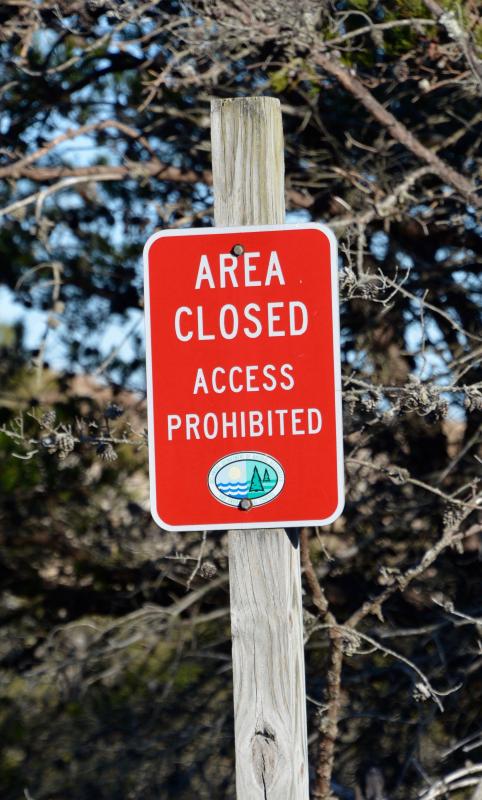 There is a reason some areas of Cape Henlopen State Park are closed to the public. Unexploded weapons shells were buried in the sand when the fort was decommissioned.
