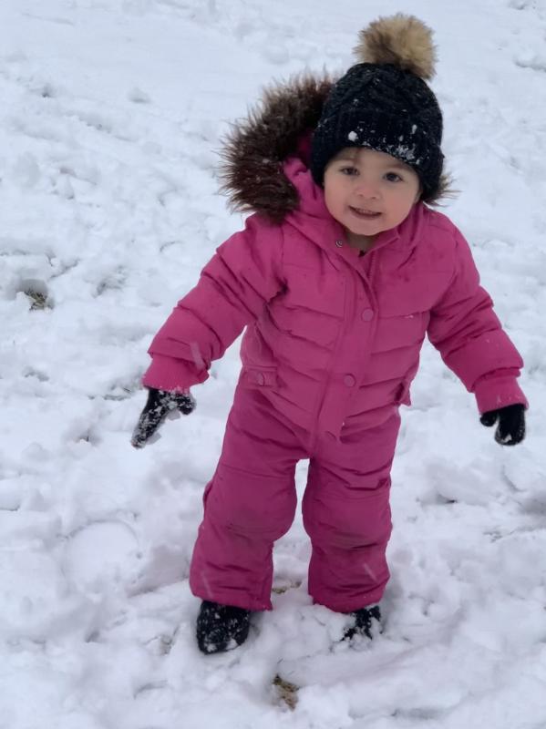 Adalynn Quillin says “Let it snow!”