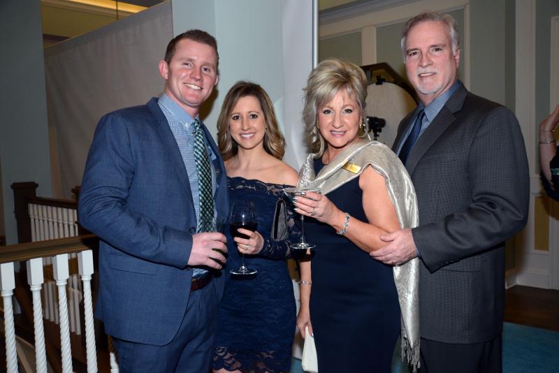 Making their way into the gala are (l-r) sponsor RC Landscaping and East Coast Garden Center’s Chris Cordrey, Rachael Cordrey, gala committee member Mary Jo Tolliver, and Alan Tolliver. Great Futures Gala