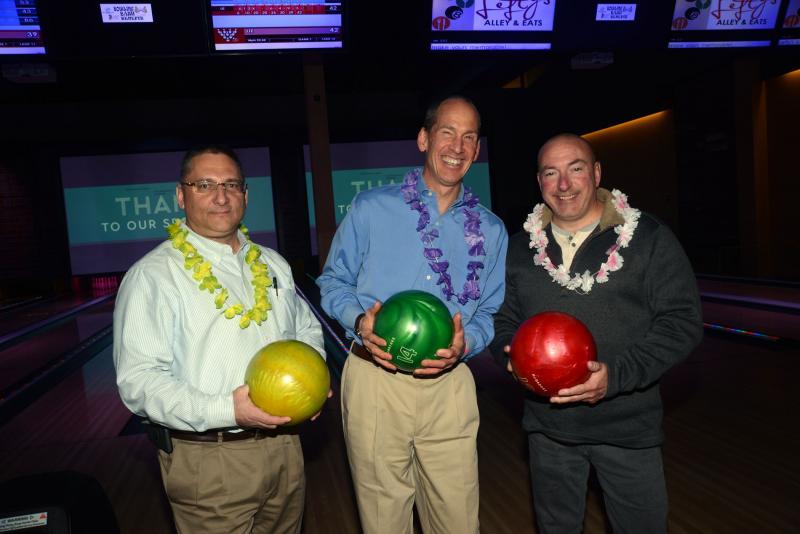 Beebe Healthcare staff members have fun at the event. Shown are (l-r) Mike Maksymow, Bruce LeShine and Paul Pernice. RB Boys and Girls Club