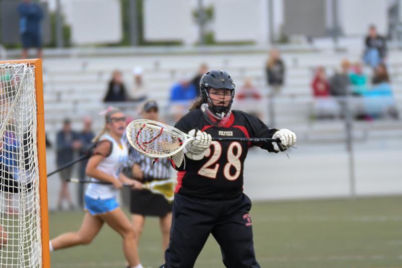 Goalie Carleigh Knotts is ready.