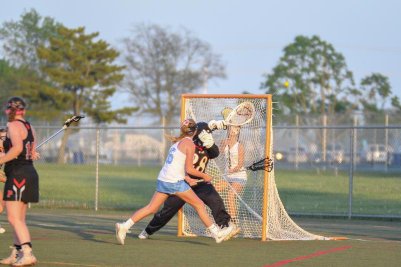 Alia Marshall gets a look but shoots high.