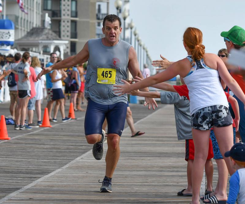 Steve Salata of Devon, Pa., finished 12th overall in 39:21.