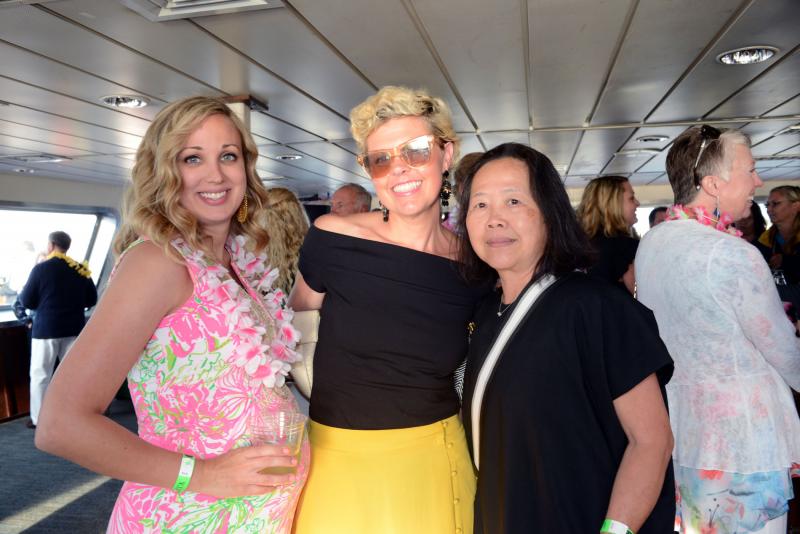 Representing the Delaware Anesthesiology Associates are (l-r) Jillian Dashiell, Taylor Keen and Yin Lim. Beebe Beach Bash