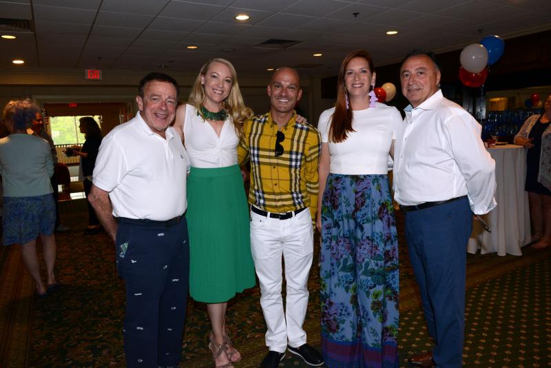 Ready to sample some food are (l-r) Tony Burns, Cheryl Crowe, Jason Abela, Meghan Shupe and John Carbon. Top Chef of The Culinary Coast