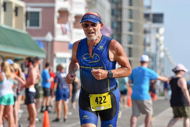 Woody Disharoon of Laurel finishes with a time of 51:45.