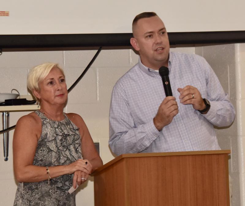 Rep. Ruth Briggs King, left, and Sen. Brian Pettyjohn are organizers of a meeting with residents and state officials on road and traffic issues in the Long Neck area. RON MACARTHUR PHOTOS
