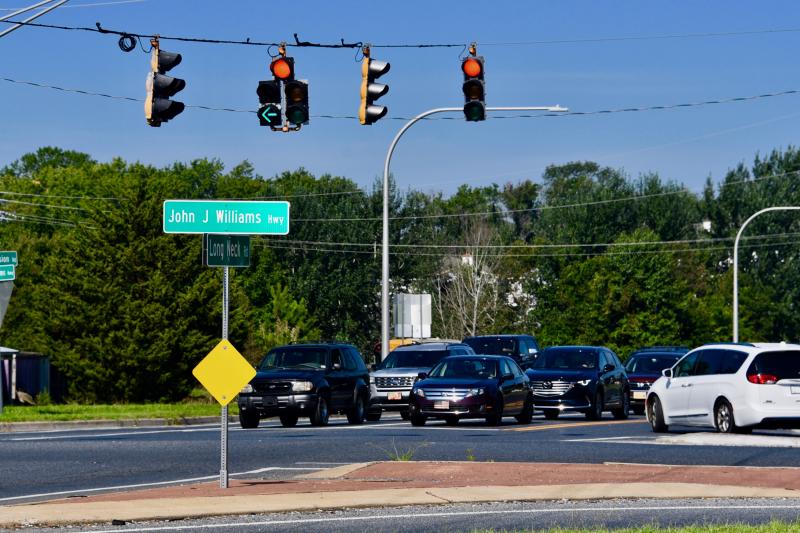 The Route 24-Long Neck Road intersection has had turn lanes added but residents say more road improvements are needed in the corridor to ease traffic congestion.