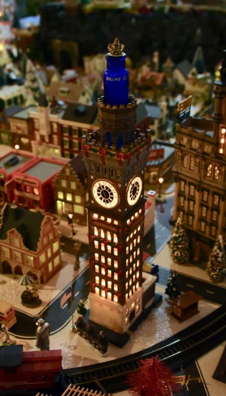 A replica Bromo Seltzer Tower takes the Tydings and McCubbins back to their days living in Baltimore.