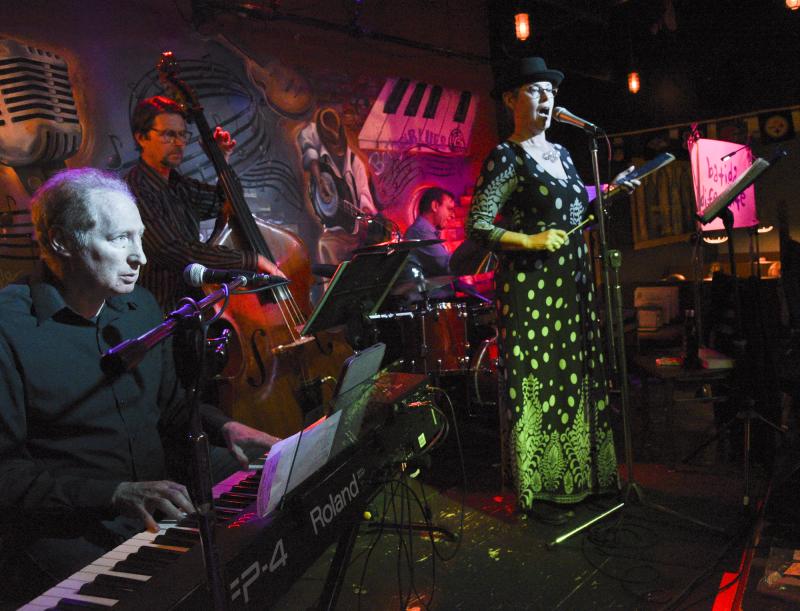 Batida Diferente: A Brazilian Band featuring Kim Scudera on vocals, Rob Orwin on keyboard and saxophone, Jody Meyers on bass and Greg Discher on drums, performs at Bethany Blues Oct. 18. DENY HOWETH PHOTO