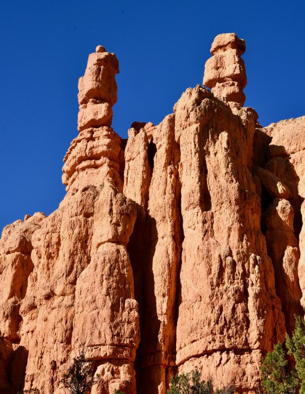 Hoodoos in Red Canyon on the western side of Route 12. The canyon is filled with rock turrets, pinnacles and spires as well.