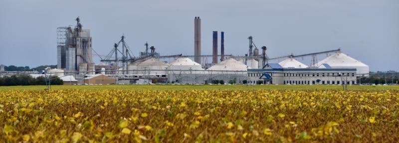 The large Mountaire Farms facility operates 24 hours a day at its Route 24 location near Millsboro. The processing plant and associated grain operation employ 3,000 people.