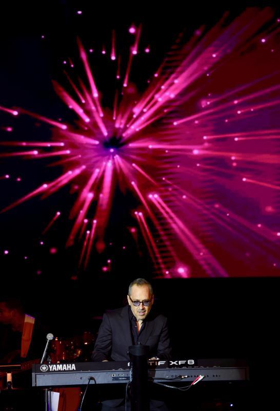 Brian Simpson plays the keyboards as the opening act of the 30th annual Rehoboth Beach Jazz Festival Oct. 17 at Cape Henlopen High School. RON MACARTHUR PHOTO