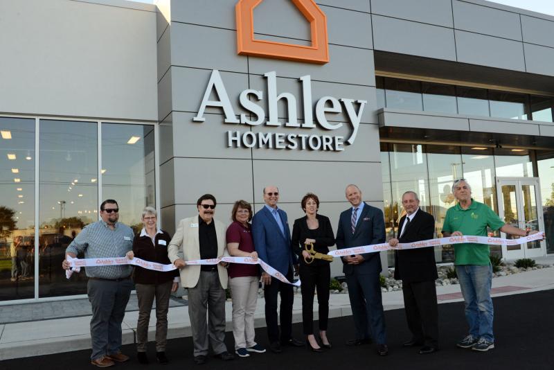 Ashley Homestore Cuts Ribbon In Millsboro Cape Gazette