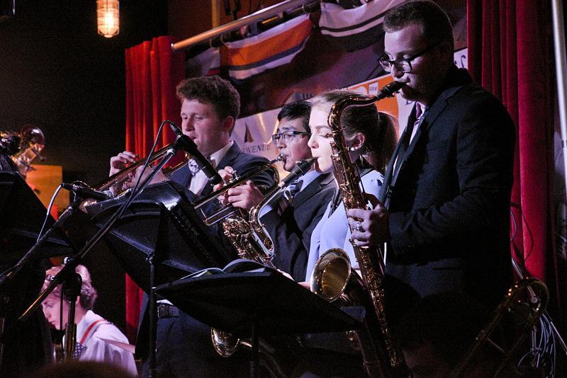 Cape High School students play jazz tunes to a full house at Bethany Blues Oct. 16. DENY HOWETH PHOTO