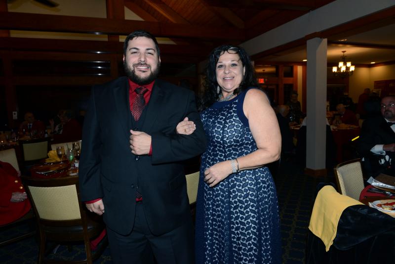 Richard Ianieri from MCL 288 in Pennsylvania atteneded the celebration with his mother Diane Micolucci. Marines Celebrate 244th Birthday