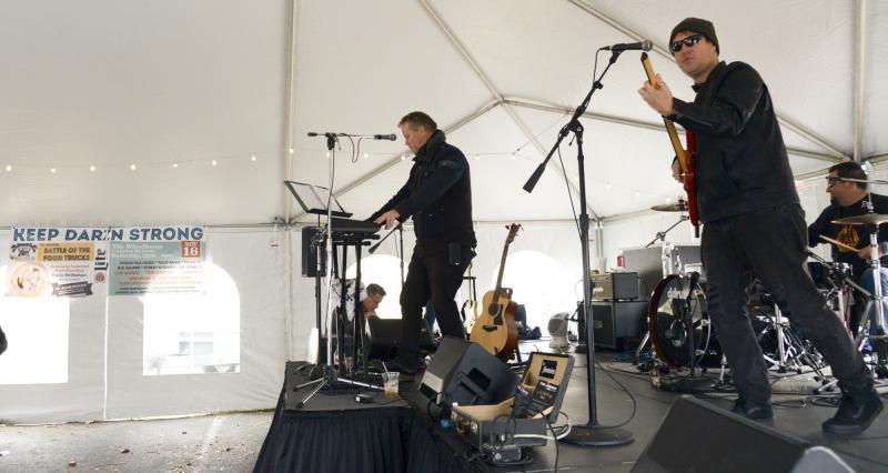 Live music included The Jimmys, shown here. Also playing on other stages were Scrapple, Sam Seider and Jody Lynn Cohee.