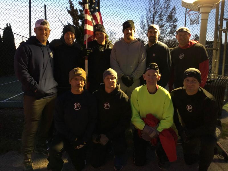 F3 First State is a fitness group aimed at becoming better men through the camaraderie of fitness. The group includes, in back, (l-r) Johnny Longo, Johnny Hopkins, Brian Ney, DJ Hughes, Jay Baxter and Jason Dypsky. In front are (l-r) Allen Jackson, Justin Savini, Dan O’Brien and Todd Bean. RYAN MAVITY PHOTOS