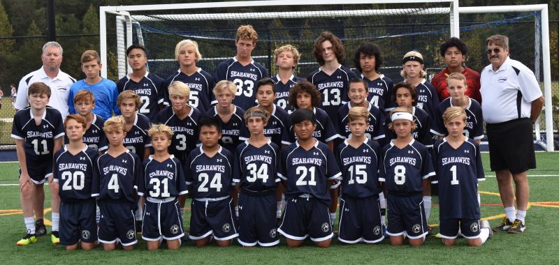 Team members shown in back are (l-r) coach Derek Hopler, Trey Hitchcock, Ethan Boladas, Abott Browne, Jack Schell, Evan Burris, Oscar Hageman, Joseph Hererra Gomez, Brenner Short, Estrez Perez and coach John Baybutt. In middle are Issac Hopler, Alexander Danilenko, Cole Veirs, Luke Veirs, Burke Healy, Andre Mendoza, Luca Miller, Adian Villar, Keenan Williams and Eddie Noon. In front are Dominic Piperno, William Hickman, Liam Stegall, Richard Velasquez Perez, Mckenna Danahy, Johnson Ventura Lopez, Lee Levis, Ashton Browne and Blake Fitzgerald. Missing is Lawson Whaley. SUBMITTED PHOTO