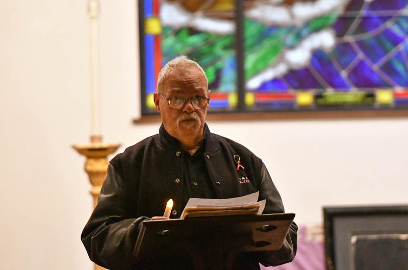 William Wheatley spoke of his experience with AIDS. He was diagnosed in 2005.