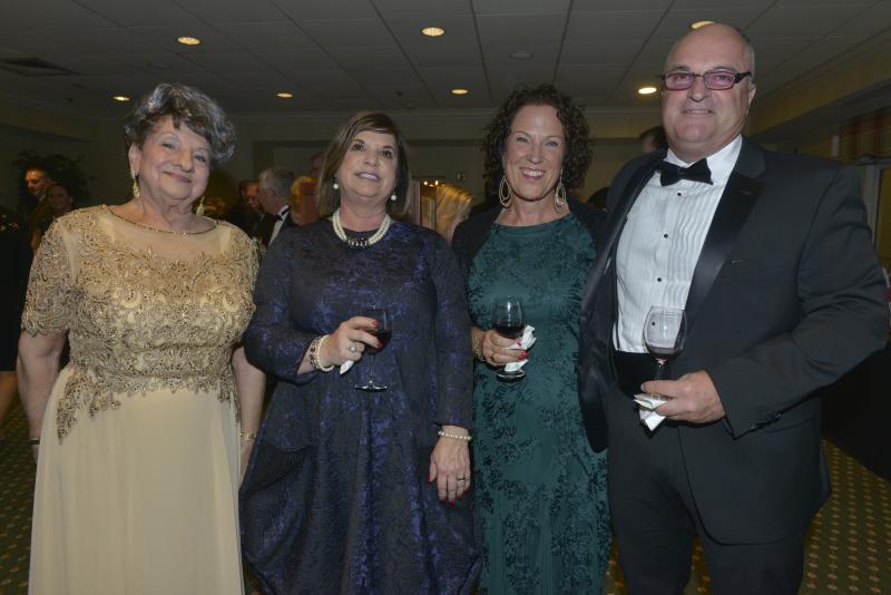 Turning out to support the H4 initiative are (l-r) Stella Hickman, Debbie Wyatt, and Sarah and Stanley Siegfried. Harry K Christmas Ball 2019