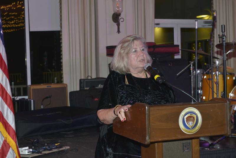 Food Bank Delaware President and CEO Patricia Beebe speaks at the event, saying,”What the Food Bank can offer is the infrastructure, the logistics, we offer the warehouse, we offer the food, the ability to get it to places. What Harry offers is the passion.” Harry K Christmas Ball 2019