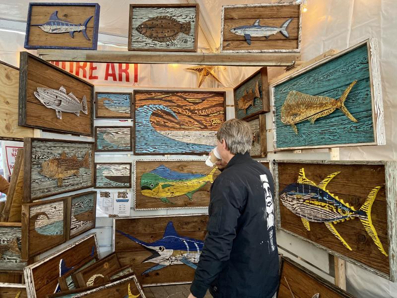 Shoppers could choose from an array of handcrafted gifts.