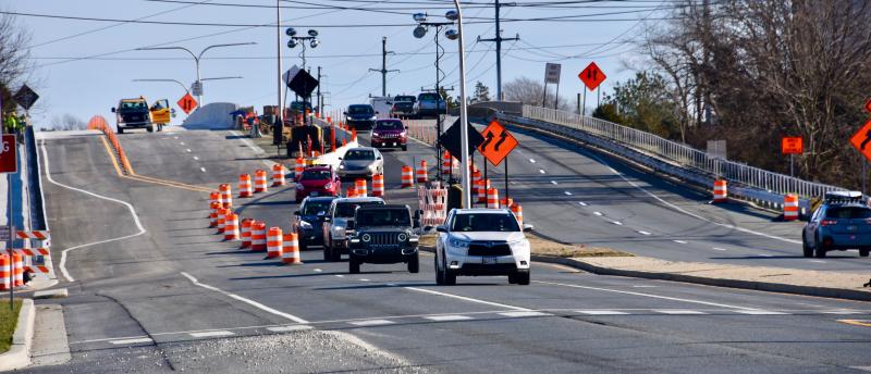 Lane changes have been normal operating procedure as work progresses on the Lewes-Rehoboth Canal bridge between Rehoboth Beach and Dewey Beach. Work is expected to be completed this spring.