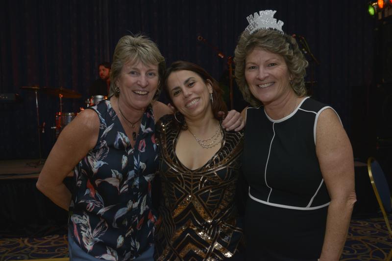 Happy to be celebrating at the Atlantic Sands are (l-r) Angela Murray, Francheska Marquez, and Cindy Knotts. Atlantic Sands 2020