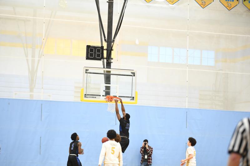 Kendron Wayman can score with either hand around the basket, and sometimes he uses them both.