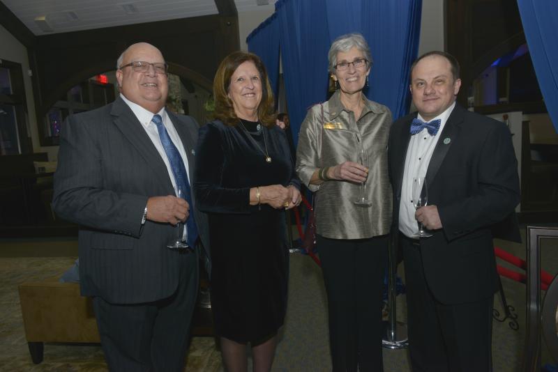 Shown are (l-r) event sponsor Dennis Silicato, Lynn Silacato, Beebe Foundation President Diane Barlow and John Kennedy. Great Futures Gala 2020