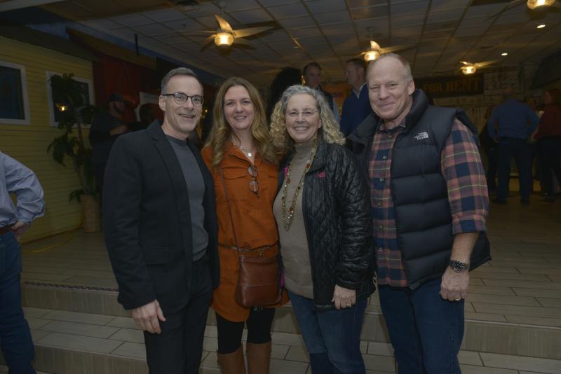 Chatting at the event are (l-r) HOB Principal Ned Gladfelter, Wendy Gladfelter, Michaela Conrad and Supervisor of Special Education Jeff Conrad. CHEF Winter Jam 2020