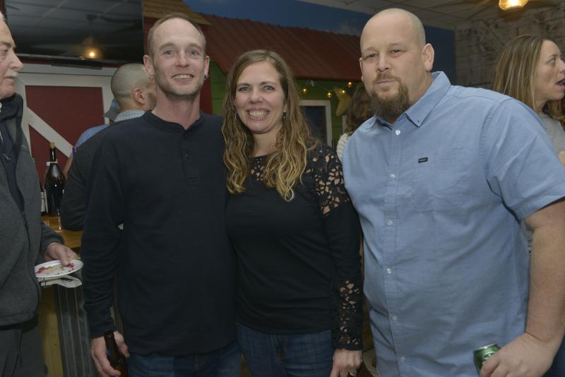 Enjoying the event are (l-r) John Peacock, high school chemistry teacher Rachel Peacock and Brent Lobby. CHEF Winter Jam 2020