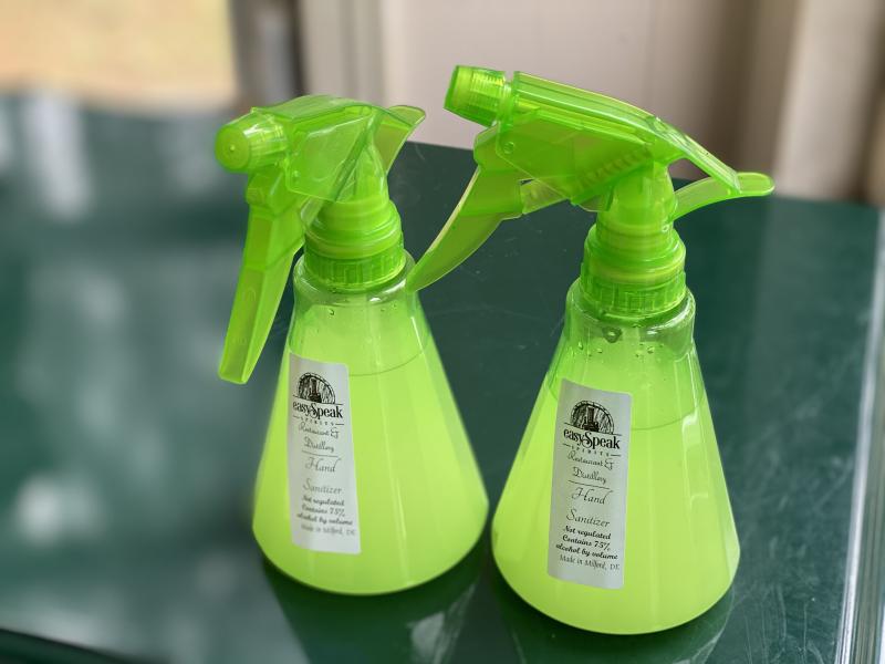 Local distilleries jump in to increase the supply of hand sanitizer