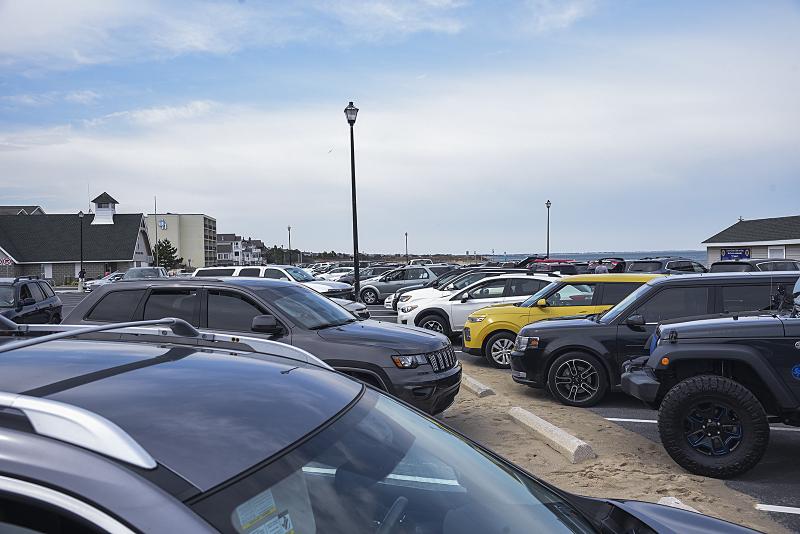 Lewes Beach parking lot was packed. DENY HOWETH PHOTO