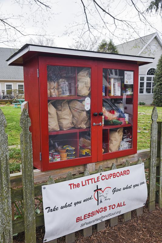 St. Peter’s in Lewes is keeping the shelves of the Little Cupboard stocked. DENY HOWETH PHOTO
