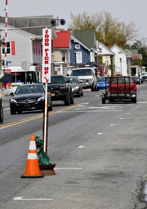 In downtown Georgetown, parking spaces are set aside to encourage people to get take-out food at local restaurants. RON MACARTHUR PHOTO