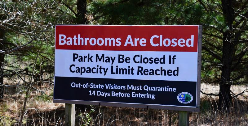 Park officials now have the authority to close state parks if they deem parks have reached capacity.