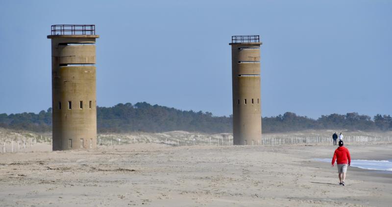 State park beaches in the area are open to people who drive on for surf fishing and those who are exercising and walking dogs. RON MACARTHUR PHOTO