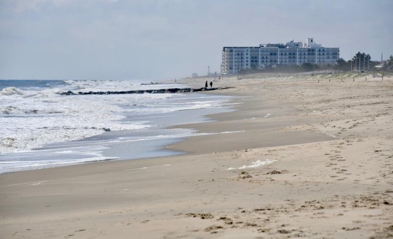 So far, local beaches have not been crowded since the state of emergency went into effect. Rehoboth and Dewey beaches remain closed while Lewes and state park beaches are open only to those exercising and dog walking. State park beaches are also open for drive-on surf fishing. RON MACARTHUR PHOTO