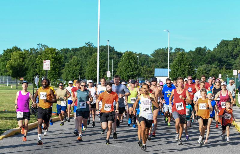 This shot is from the 2019 Bill Degnan Faith in Human Spirit 5K. The race raises money for two $500 scholarships. There is no 2020 race; it will not be held for the first time in 20 years.