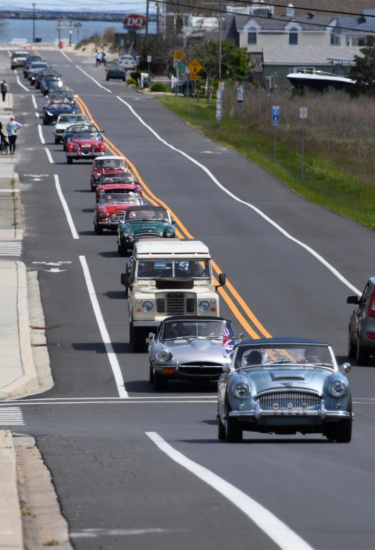 Even though the traditional spring Lewes British Motorcar Show was canceled this year, car owners are not deterred as they take a ride May 2 on Savannah Road in Lewes.