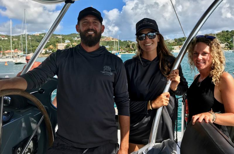 Members of Kekoa’s crew the day we sailed (l-r): Capt. Jameson, First Mate Amber and Second Mate Ailey (rhymes with daily.) Amber also has her captain’s license and takes out Kekoa charters when Capt. Jameson has other things to do. Ailey is all about hospitality and also has a Ph.D. in hoola hooping bestowed by the University of Dennis. I’m not looking to check out any time soon but when I do I’d like Ailey to attend whatever celebration there is - even if its virtual - and bring the happiness she sows with her Olympic-caliber hooping.