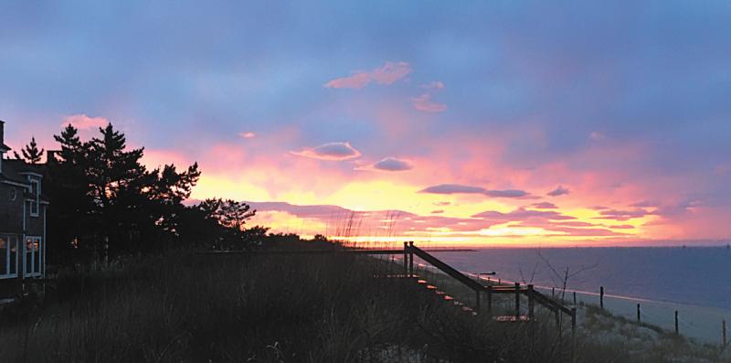 Special thanks to Dave Marvin for sending us this beautiful sunset he shot April 30 at Lewes Beach, as Mother Nature puts the finishing touches on the month. As we welcome May, the month when we historically celebrate the start of summer, perhaps we should all take a deep breath and pause for a nature break.