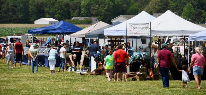 In one of the first large public events since the COVID-19 state of emergency was declared in mid-March, Hudson Fields hosts the Delaware Resorts Outdoor Home Expo. RON MACARTHUR PHOTOS
