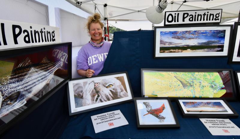 Laurel artist Yvonne Torelli displays her oil paintings and limited-edition prints.