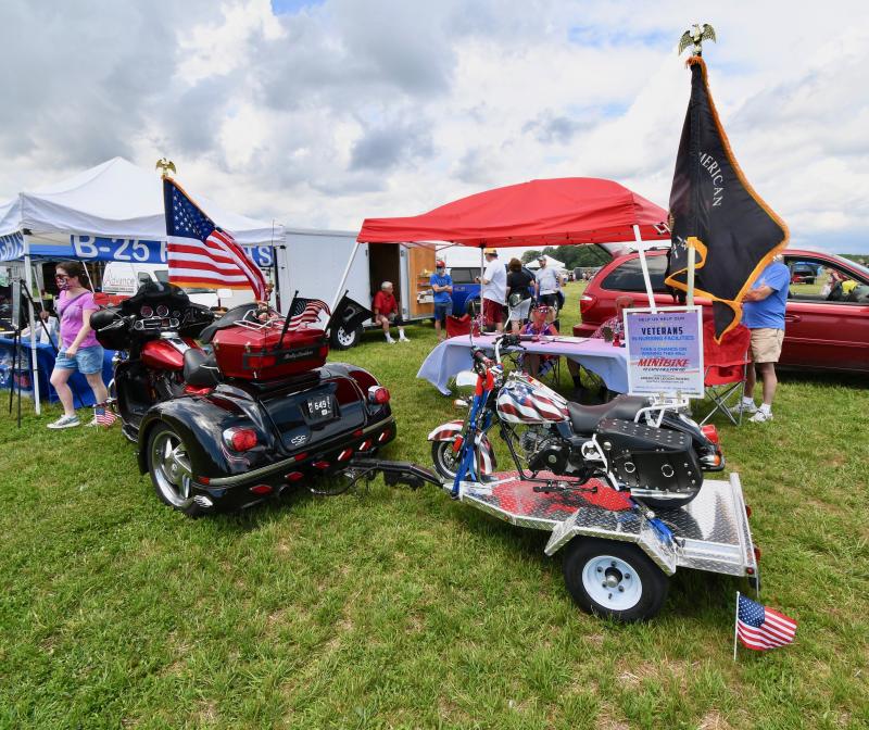American Legion Riders are raffling off a mini-motorcycle to raise funds for charities they support.