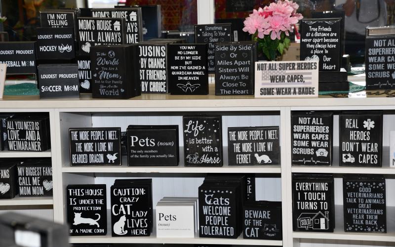 JennyGems sells a variety of signs available online as well as in a retail shop on Route 9 near Harbeson.