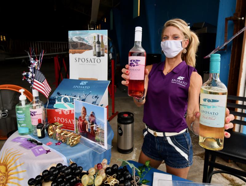 Karen Sposato provides free samples of Sposato wines to support the event. The Sposato Family Vineyards are located in the Alto Agrelo region of Argentina.